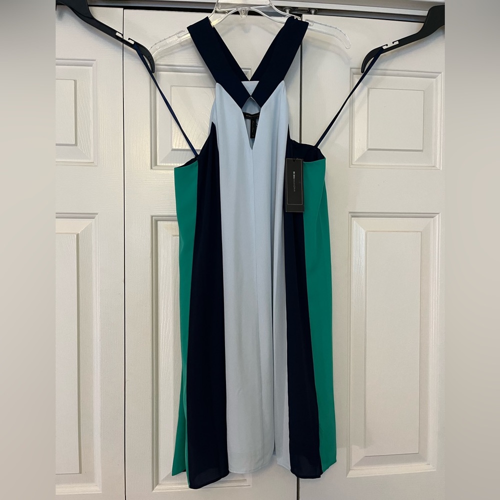 Women’s BCBG Maxazria halter dress.